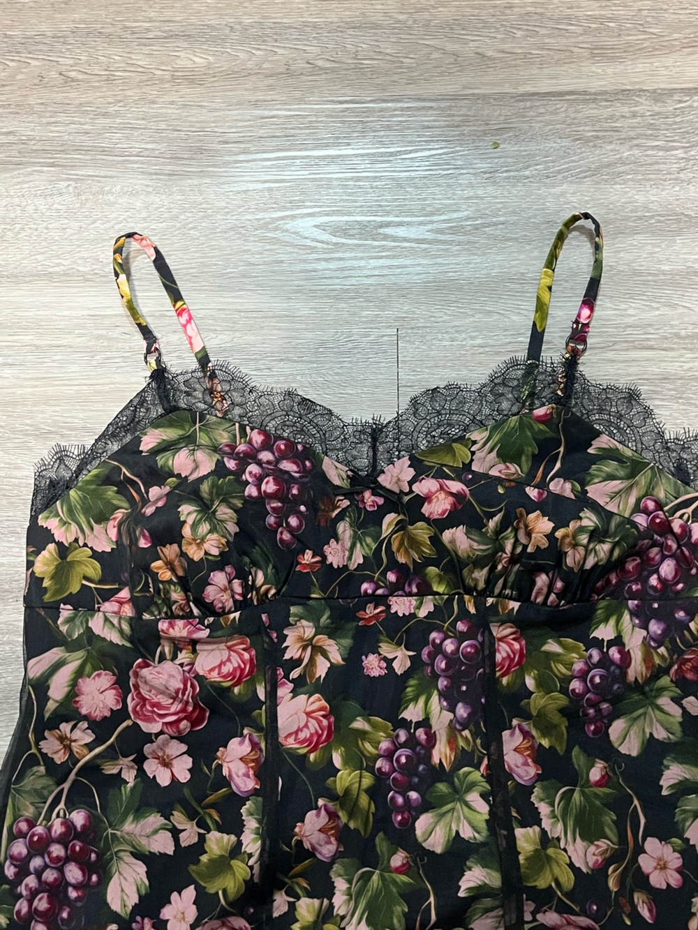 Anthropologie Maeve Fruit & Floral Dress NWT 1X Lace Trim Plus Size - Picture 6 of 16